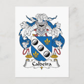Caldeira Family Crest Briefkaart (Voorkant)