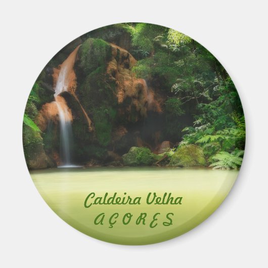 Caldeira Velha - Azoren Magneet (Voorkant)