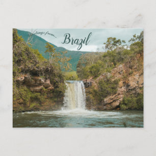 Caldeirão Waterval in Brazilië Briefkaart