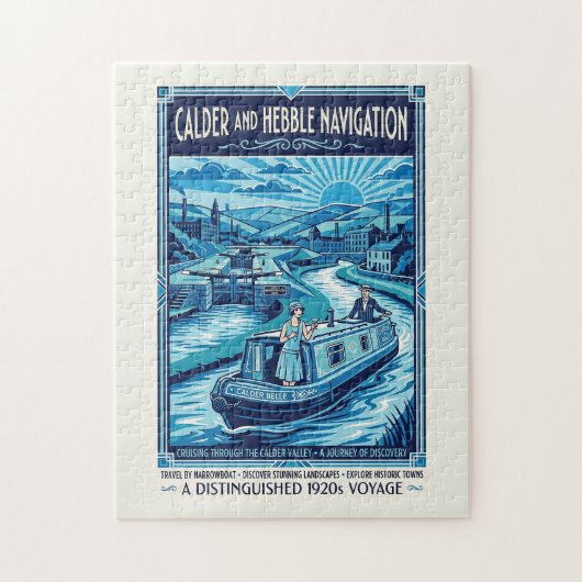 Calder and Hebble Navigatie Reisposter Legpuzzel (Verticaal)