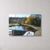 Calder and Hebble Navigation: Salterhebble-sluizen Canvas Afdruk (Voorkant)