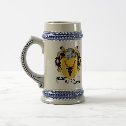 Calder Coat of Arms Stein - Family Crest Bierpul (Links)