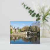 Calder en Hebble Navigation: Salterhebble-sluizen Briefkaart (Staand voorkant)