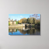 Calder en Hebble Navigation: Salterhebble-sluizen Canvas Afdruk (Voorkant)