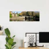 Calder en Hebble Navigation: Salterhebble-sluizen Poster (Thuiskantoor)