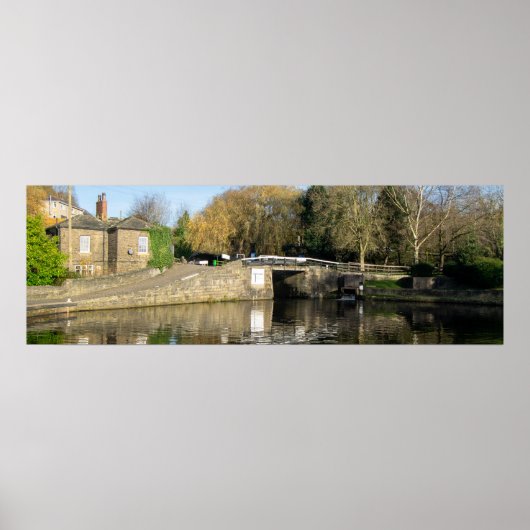 Calder en Hebble Navigation: Salterhebble-sluizen Poster (Voorkant)