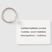 Calder en Hebble Navigation: sluizen van Salterheb Sleutelhanger (Achterkant)