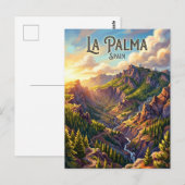 Caldera de Taburiente Nationaal Park Spanje Briefkaart (Voorkant / Achterkant)