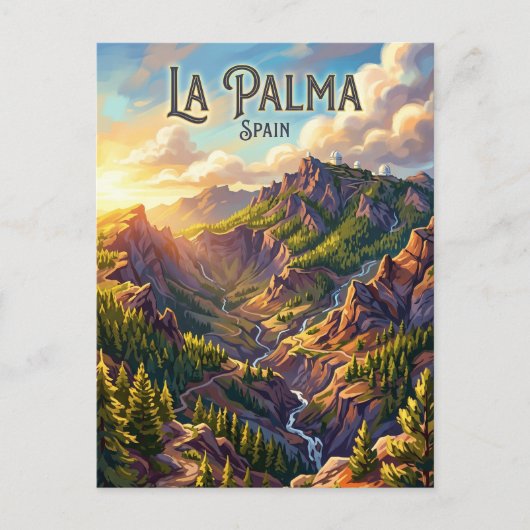 Caldera de Taburiente Nationaal Park Spanje Briefkaart (Voorkant)