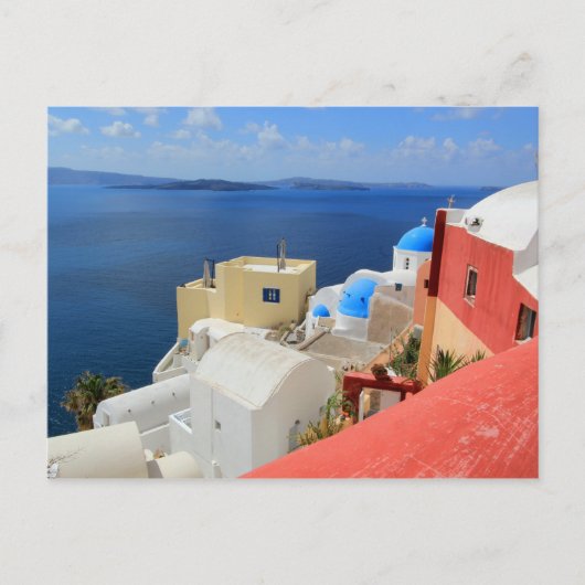 Caldera, Oia, Santorini, Griekenland Briefkaart (Voorkant)