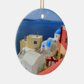 Caldera, Oia, Santorini, Griekenland Keramisch Ornament (Rechts)