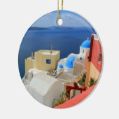 Caldera, Oia, Santorini, Griekenland Keramisch Ornament (Links)