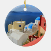 Caldera, Oia, Santorini, Griekenland Keramisch Ornament (Achterkant)