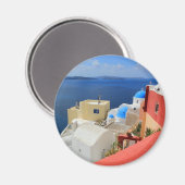 Caldera, Oia, Santorini, Griekenland Magneet (Voorkant / Achterkant)