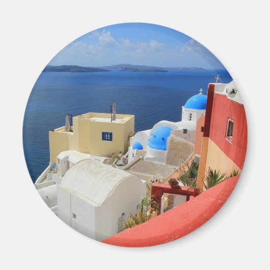 Caldera, Oia, Santorini, Griekenland Magneet (Voorkant)