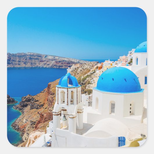 Caldera Santorini Island Griekenland Stickers (Voorkant)