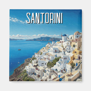 Caldera Uitzicht Santorini Griekenland Cycladen Re Magneet