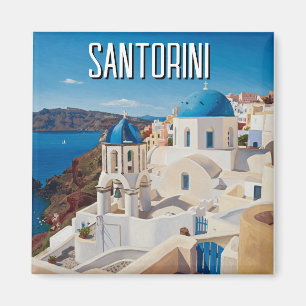 Caldera Uitzicht Santorini Griekenland Cycladen Re Magneet