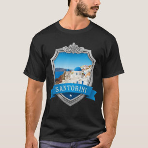 Caldera Uitzicht Santorini Griekenland Cycladen Re T-shirt