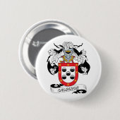Calderon Family Crest Ronde Button 5,7 Cm (Voorkant /achterkant)