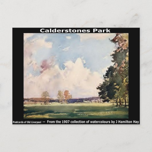 Calderstone Park, Allton, Liverpool. Briefkaart (Voorkant)