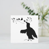 caldervangvogel feestdagenkaart (Staand voorkant)