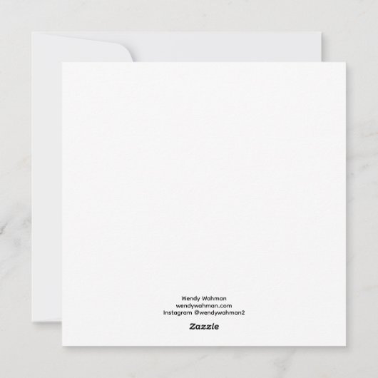 caldervangvogel feestdagenkaart (Achterkant)