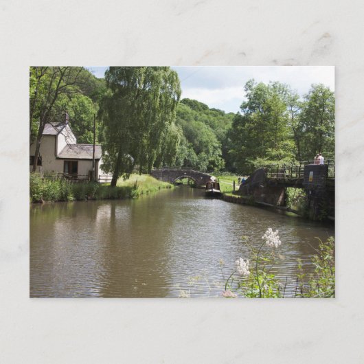 Caldon Canal Consall Staffordshire Briefkaart (Voorkant)