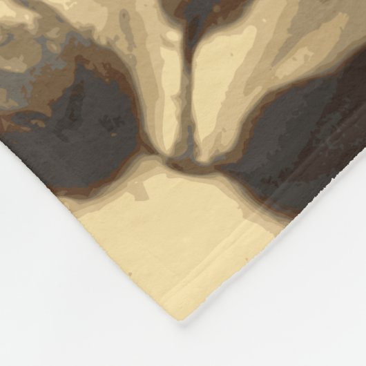 Caldron of botten. fleece deken (Hoek)