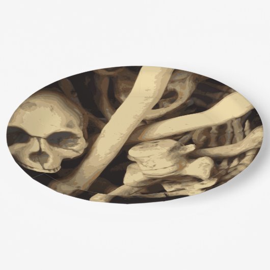 Caldron of botten. papieren bordje (Gekanteld)