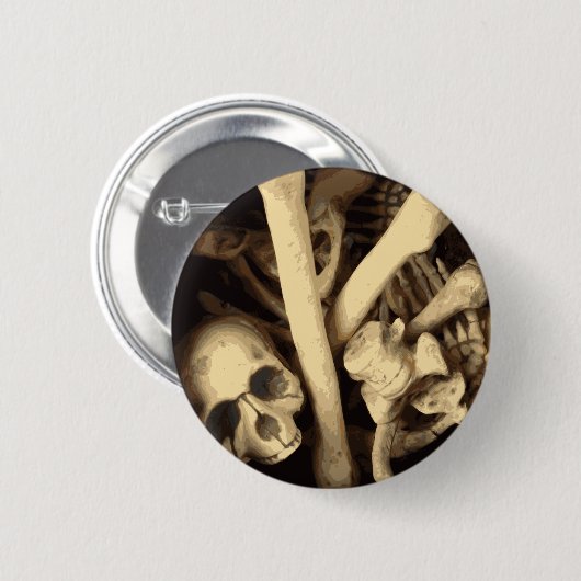 Caldron of botten. ronde button 5,7 cm (Voorkant /achterkant)