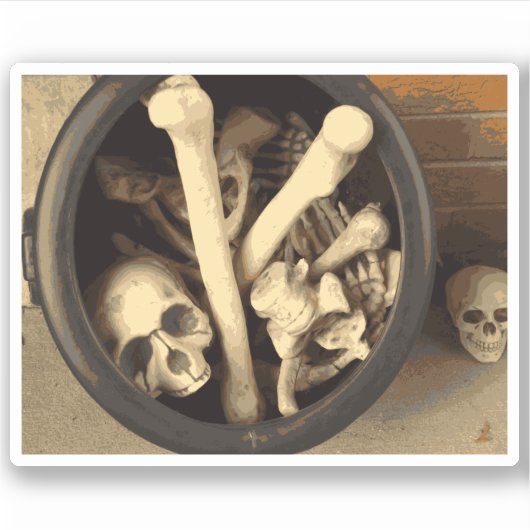 Caldron of botten. sticker (Voorkant)