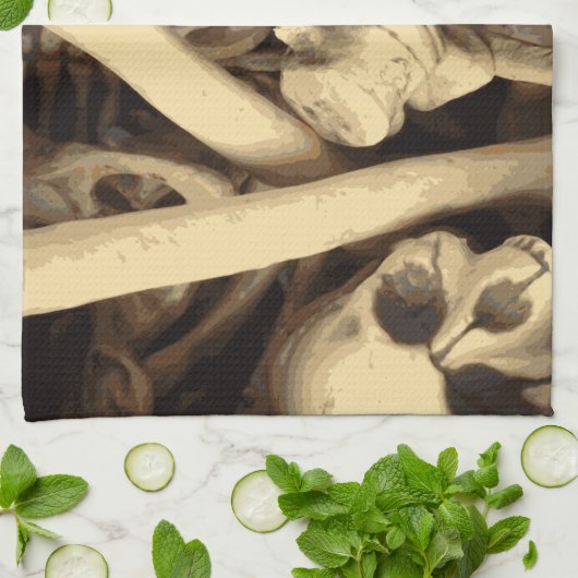 Caldron of botten. theedoek (Gevouwen)