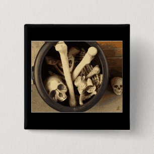 Caldron of botten. vierkante button 5,1 cm