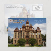 Caldwell County Courthouse, Lockhart, Texas Briefkaart (Voorkant / Achterkant)