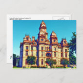 Caldwell County Courthouse, Lockhart, TX. Briefkaart (Voorkant / Achterkant)