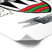 Caldwell Family Crest Coat of Arms Poster (Hoek)