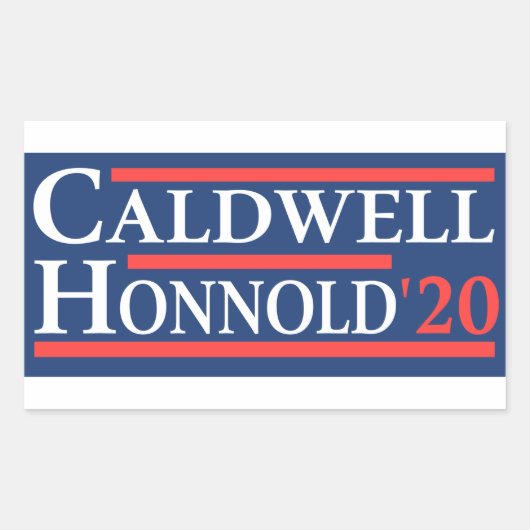 Caldwell Honnold 2020 Rechthoekige Sticker (Voorkant)