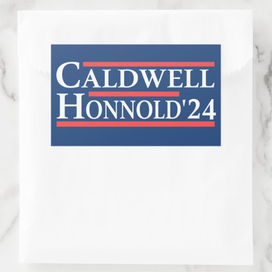 Caldwell Honnold 2024 Rechthoekige Sticker (Tas)