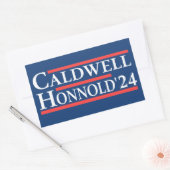 Caldwell Honnold 2024 Rechthoekige Sticker (Envelop)