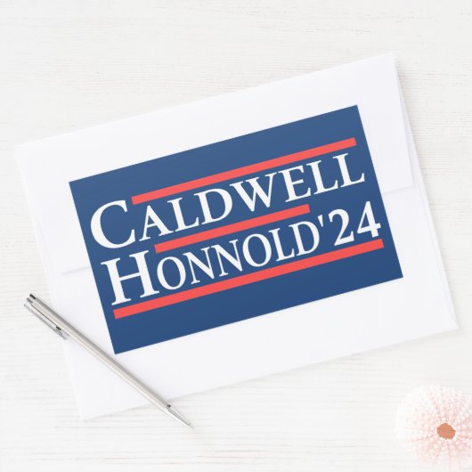 Caldwell Honnold 2024 Rechthoekige Sticker (Envelop)