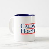 Caldwell Honnold 2024 Tweekleurige Koffiemok (Voorkant links)