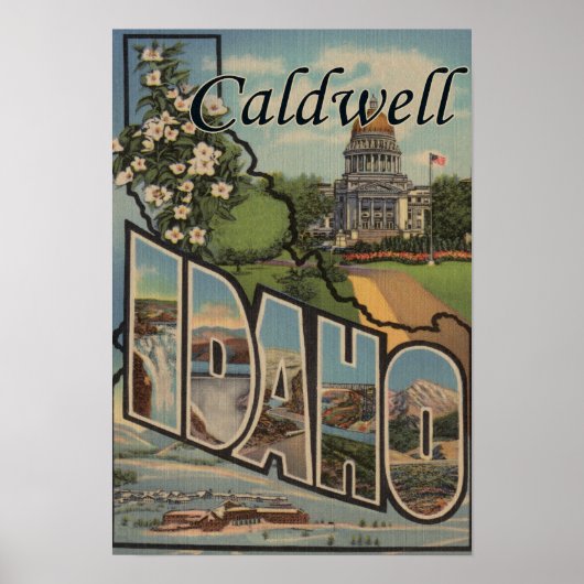 Caldwell, Idaho - Grote Letter-scènes Poster (Voorkant)