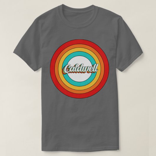 Caldwell Naam Shirt Caldwell Circle (Design voorkant)