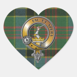 Caldwell Tartan & Badge Hart Sticker