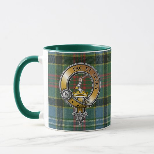 Caldwell Tartan & Badge Mok (Links)