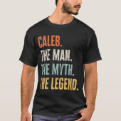 Caleb: Beste man Myth Legend Beste naam Caleb T-shirt (Voorkant)