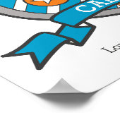 Caleb jongens C naam en betekenis oranje krest pos Poster (Hoek)