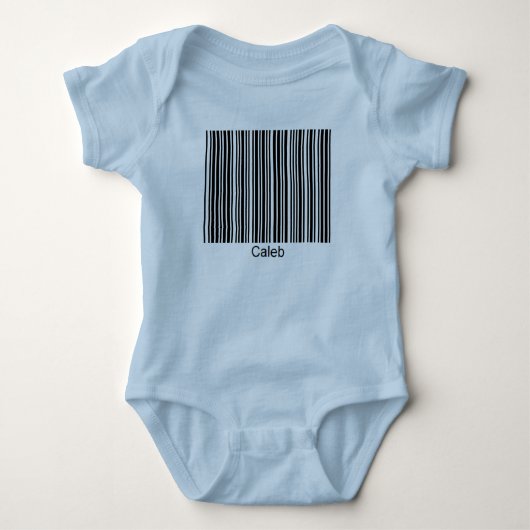 Caleb Personalized Functional Barcode T-shirt (Voorkant)