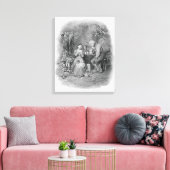 Caleb Plummer en zijn blinde dochter uit 'Charle' Canvas Afdruk (Insitu (Woonkamer))